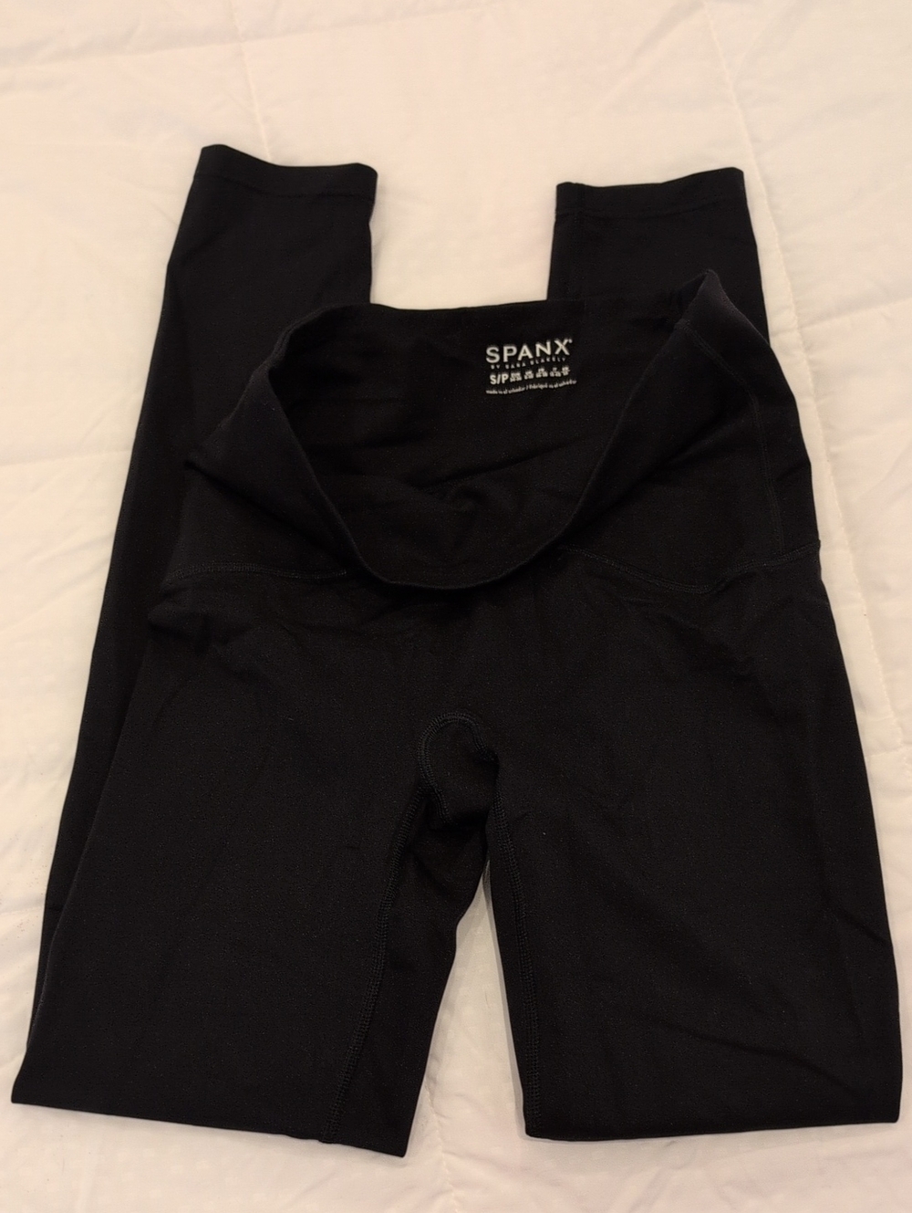 SPANX Sz S Black Leggings, Excellent Condition